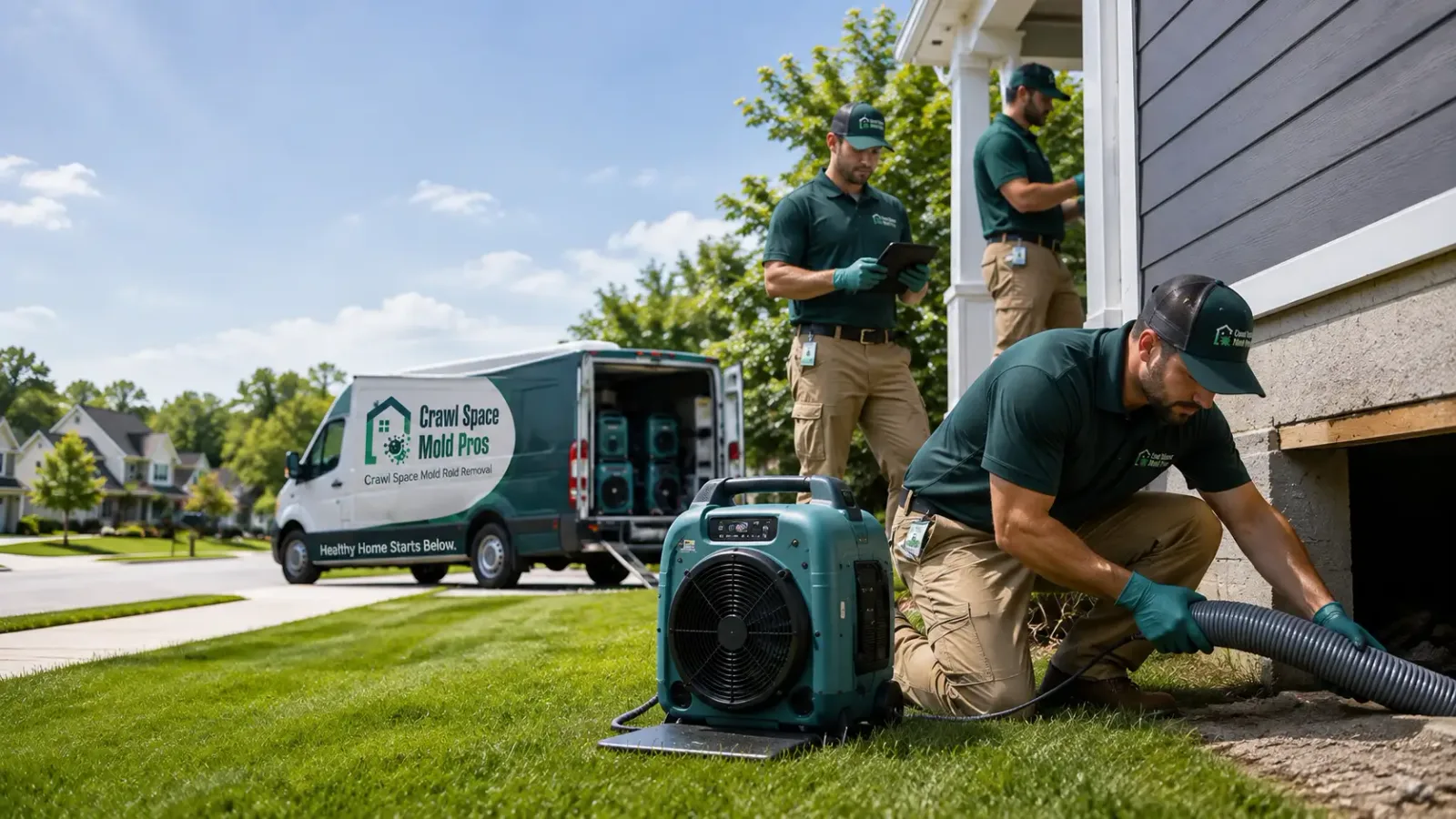 Crawl Space Mold Removal in Delta, IA